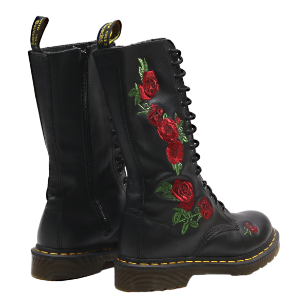 DR MARTENS 1914 Vonda High Boots Black Leather Womens UK 5 Online now