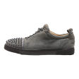 CHRISTIAN LOUBOUTIN Low Top Trainers Grey Canvas Mens UK 9.5 Online now