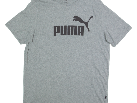 PUMA Mens T-Shirt Grey L Discount