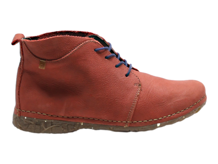 EL NATURALISTA Desert Boots Red Leather Womens UK 7 For Cheap