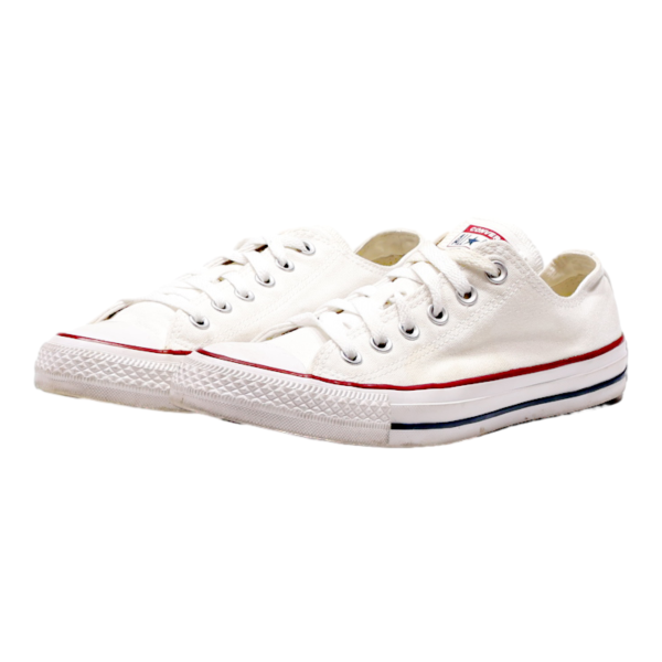 CONVERSE Chuck Taylor All Star 2017 Low Top Trainers White Canvas Womens UK 6 For Sale