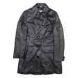 SOUTH Womens Coat Black Leather UK 10 Cheap