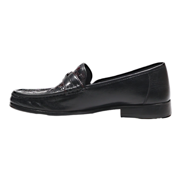 ANTONIO BARBIERI Loafer Shoes Black Leather Womens UK 9 For Cheap