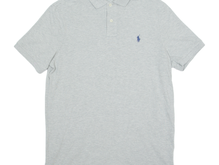 POLO RALPH LAUREN Mens Polo Shirt Grey M Cheap