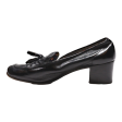 HURAGITO Pump Heels Black Leather Womens UK 6 Online Sale