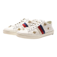 GUCCI Low Top Trainers White Leather Womens UK 5 Sale