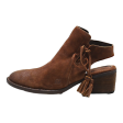 BORN Ankle Boots Brown Leather Womens UK 7 Online Hot Sale