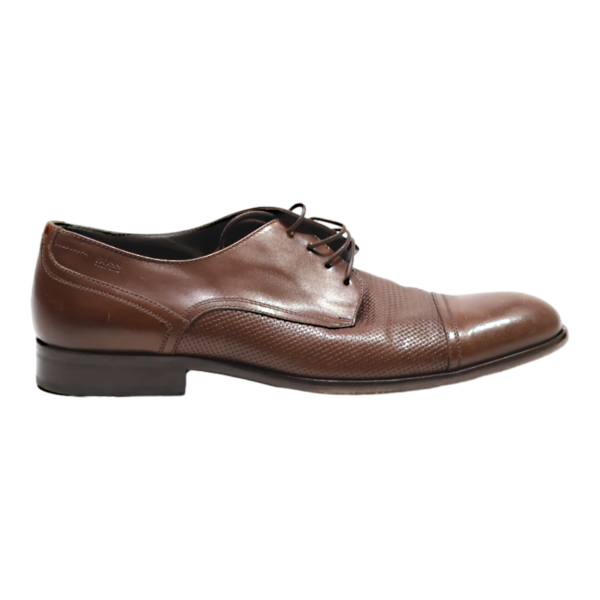 HUGO BOSS Derby Shoes Brown Leather Mens UK 7 Cheap