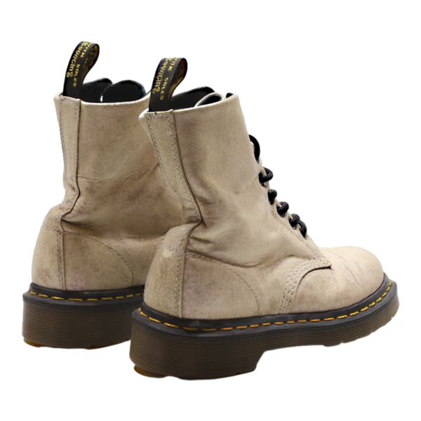 DR MARTENS Pascal GLTR 1460 Lace-Up Boots Beige Synthetic Womens UK 3 For Discount