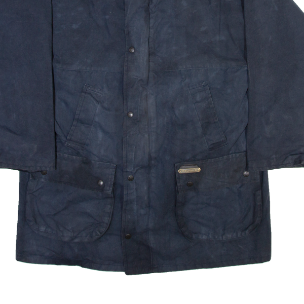 DICKIES Mens Wax Jacket Blue L Discount