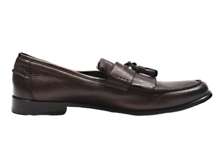 HOTIC Loafer Shoes Brown Leather Mens UK 10.5 For Sale