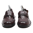 G. MARTINI Loafer Shoes Maroon Leather Mens UK 7.5 Discount