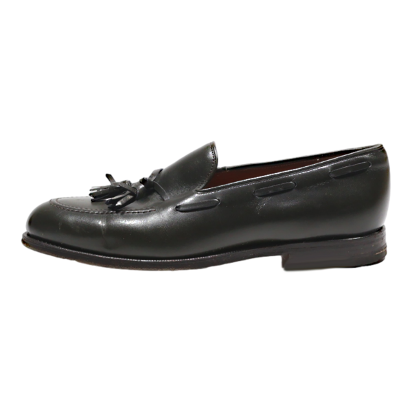 FABIAN ZUG Loafer Shoes Black Leather Womens UK 8 on Sale