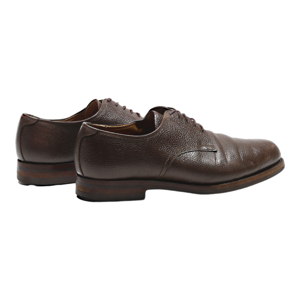 Derby Shoes Brown Leather Mens UK 8 Online