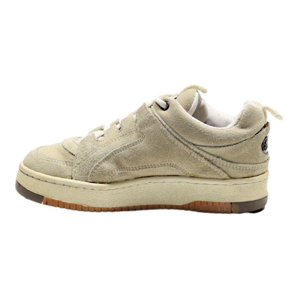 BUFFALO Platform Trainers Beige Suede Womens UK 4 Sale