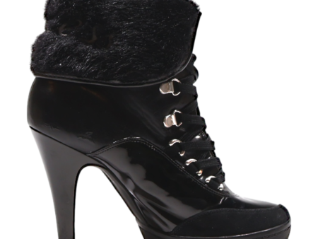 GUESS Ankle Boots Black Synthetic Womens UK 4 For Discount