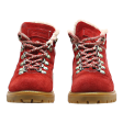 DARKWOOD Lace-Up Boots Red Suede Womens UK 5 Online Sale