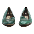 BALLY Ballet Shoes Green Leather Womens UK 6 Fashion