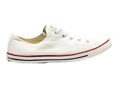 CONVERSE All Star Daty Ox Chucks Low Top Trainers White Canvas Womens UK 5.5 For Sale