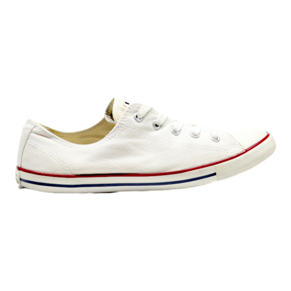 CONVERSE All Star Daty Ox Chucks Low Top Trainers White Canvas Womens UK 5.5 For Sale