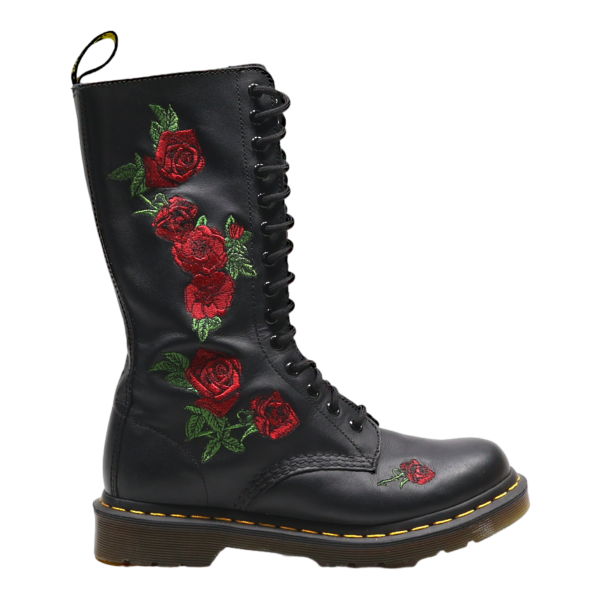 DR MARTENS 1914 Vonda High Boots Black Leather Womens UK 5 Online now