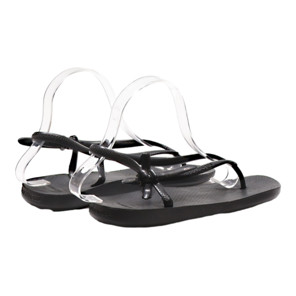 HAVAIANAS Strappy Sandals Black Synthetic Womens UK 4.5 For Cheap