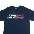 TOMMY HILFIGER Mens T-Shirt Blue L Discount