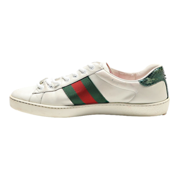 GUCCI Sneaker Trainers White Leather Mens UK 7 Online now