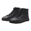 GUCCI High Top Trainers Black Synthetic Mens UK 7.5 Online now