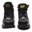 CATERPILLAR Safety Boots Black Leather Mens UK 10 Supply