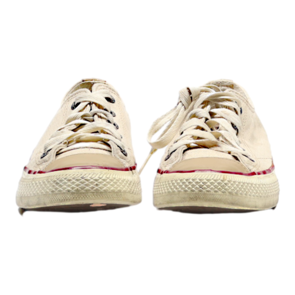 CONVERSE Low Top Trainers Beige Canvas Womens UK 2.5 Online now