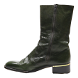 DAVID S High Boots Green Leather Womens UK 6 Sale