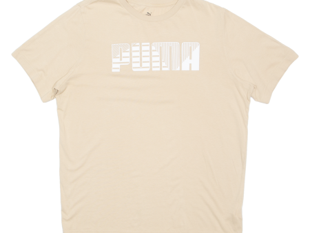 PUMA Womens T-Shirt Beige M on Sale