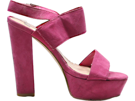 BATA Platform Heels Pink Leather Womens UK 4 Online