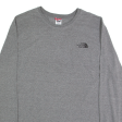 THE NORTH FACE Mens T-Shirt Grey Long Sleeve XL Online Hot Sale