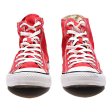 CONVERSE Chuck Taylor All Star High Top Trainers Red Canvas Mens UK 10 Online Hot Sale