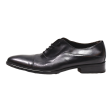 HEYRAUD Oxford Shoes Black Leather Mens UK 8 Sale