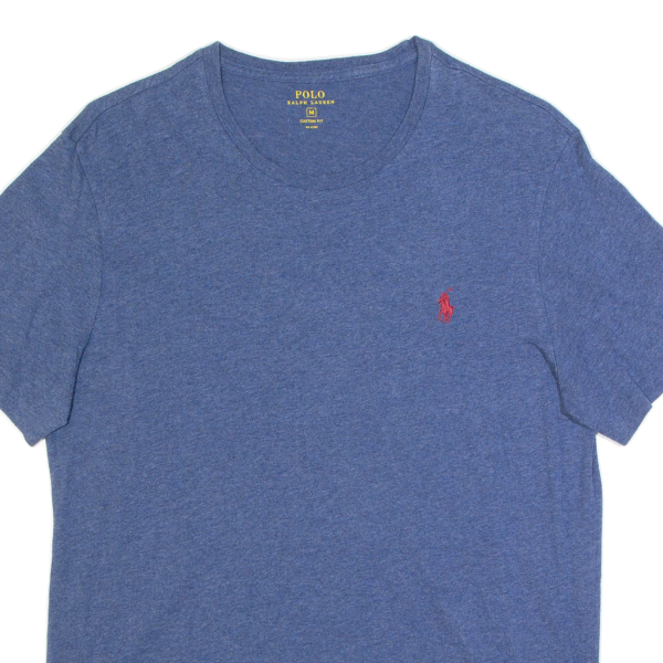 POLO RALPH LAUREN Custom Fit Mens T-Shirt Blue M Supply