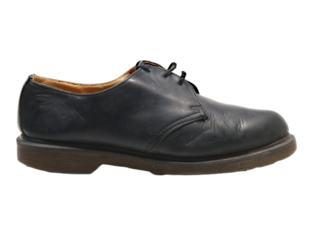 DR MARTENS 1461 PW Derby Shoes Black Leather Mens UK 9 Cheap