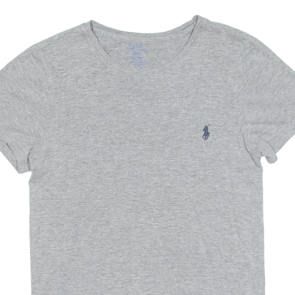 POLO RALPH LAUREN Mens T-Shirt Grey Crew Neck S on Sale