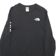 THE NORTH FACE OVERSIZED Mens T-Shirt Black Long Sleeve S Online Hot Sale