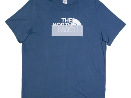 THE NORTH FACE Mens T-Shirt Blue XL For Cheap