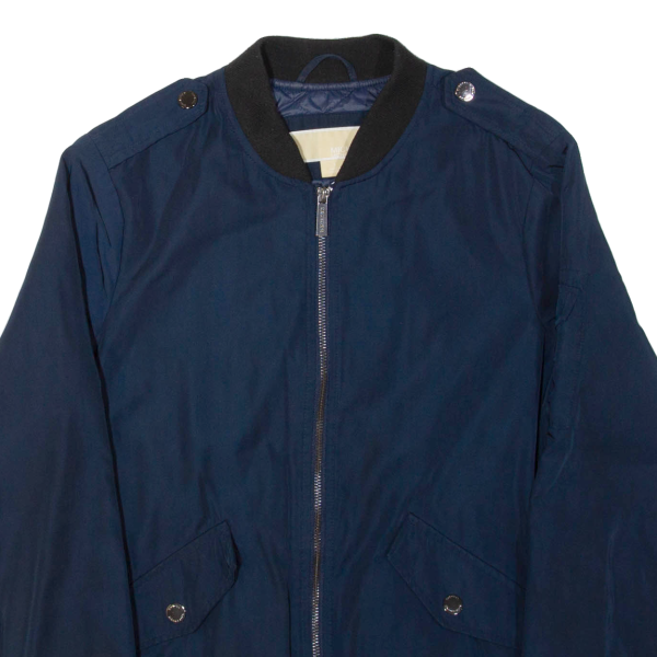 MICHAEL KORS Womens Bomber Jacket Blue S Online now