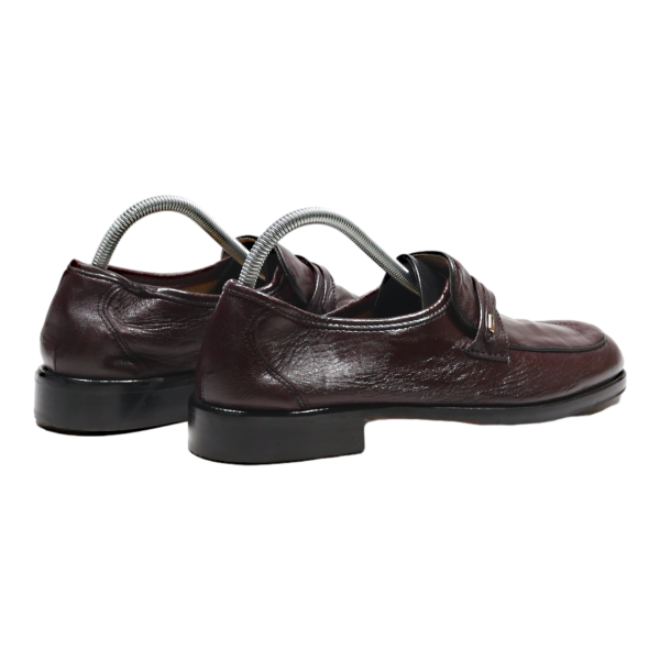 G. MARTINI Loafer Shoes Maroon Leather Mens UK 7.5 Discount