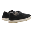 EMPORIO ARMANI Low Top Trainers Black Synthetic Mens UK 7.5 Sale