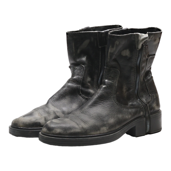 DIESEL Ankle Boots Black Leather Mens UK 11 Online