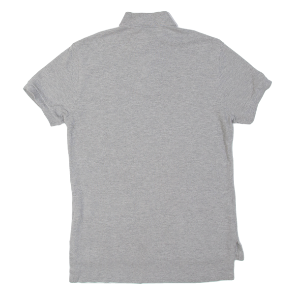 POLO RALPH LAUREN Custom Fit Mens Polo Shirt Grey S For Discount