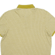 TED BAKER Mens Polo Shirt Gold Geometric L Online Hot Sale