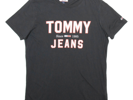 TOMMY HILFIGER Mens T-Shirt Black L Supply