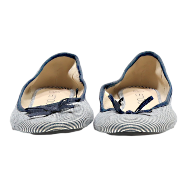 ESMARA Striped Ballet Shoes Blue Canvas Womens UK 5 Online Hot Sale